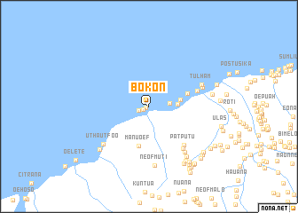 map of Bokon