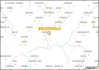 map of Bokorandji