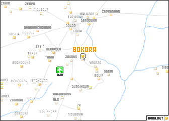 map of Bokora