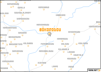 map of Bokorodou