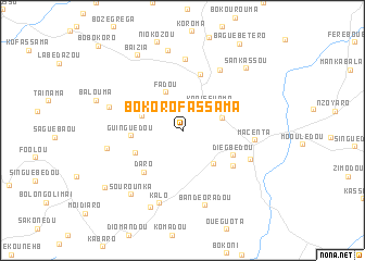 map of Bokorofassama