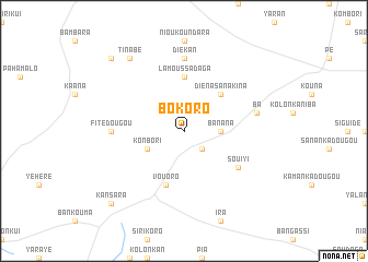 map of Bokoro