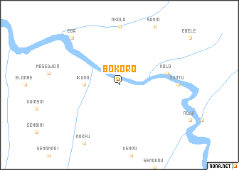 map of Bokoro