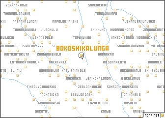 map of Bokoshi Kalunga