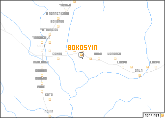 map of Bokosyin