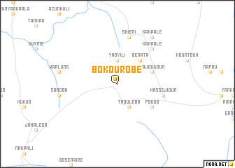 map of Bokourobé