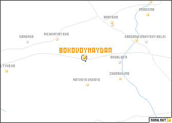 map of Bokovoy Maydan