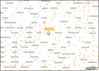 map of Boko