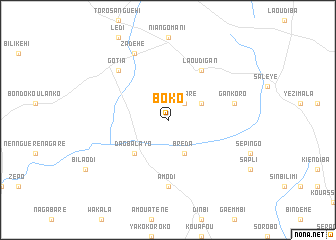 map of Boko