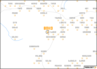 map of Boko