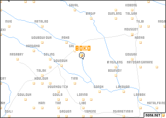 map of Boko
