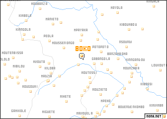 map of Boko