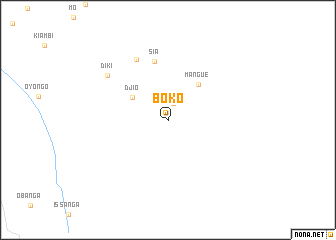 map of Boko