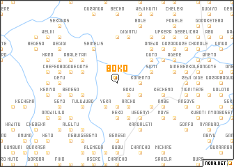 map of Bokʼo