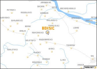map of Bokšić