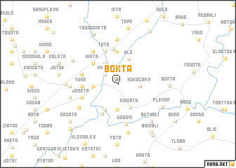 map of Bokta