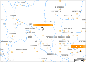 map of Bokukomana