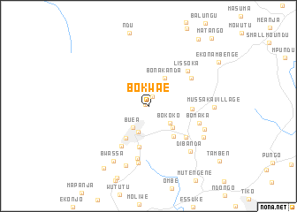 map of Bokwae