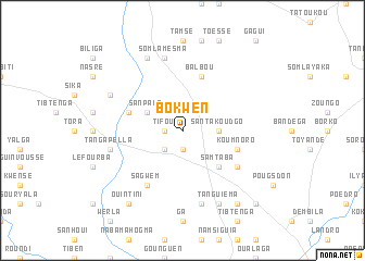 map of Bokwen