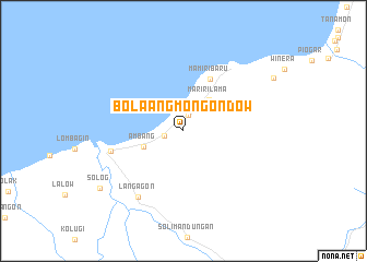 map of Bolaang Mongondow