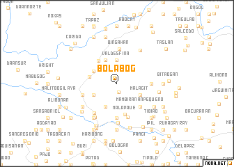 map of Bolabog