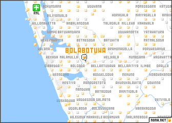 map of Bolabotuwa