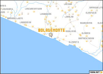 map of Bola de Monte