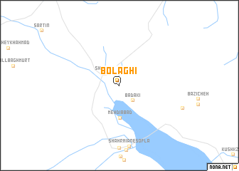 map of Bolāghī