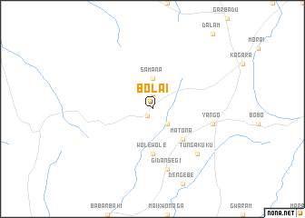 map of Bolai