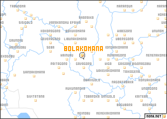 map of Bolakomana