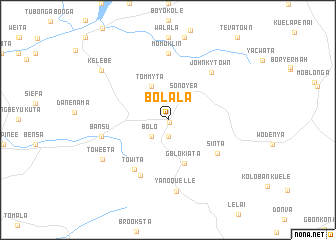 map of Bolala