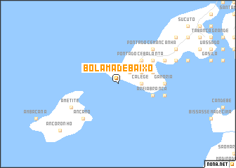 map of Bolama de Baixo