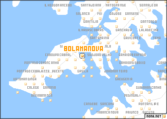 map of Bolama Nova