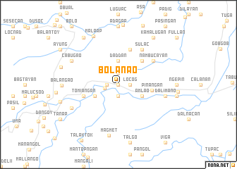 map of Bolanao