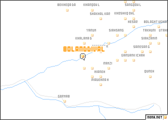 map of Boland Dīvāl