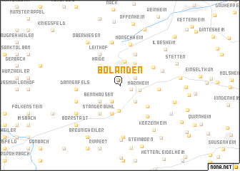 map of Bolanden