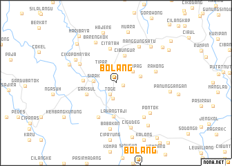 map of Bolang