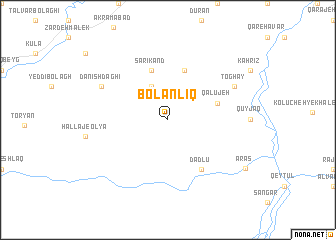 map of Bolānlīq