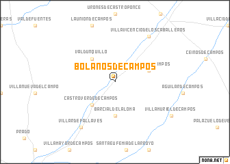 map of Bolaños de Campos