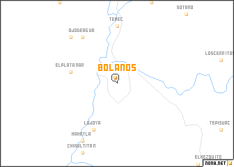 map of Bolaños
