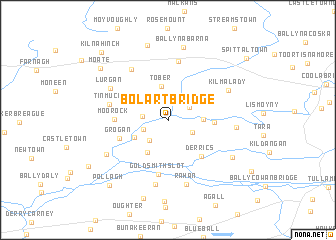 map of Bolart Bridge