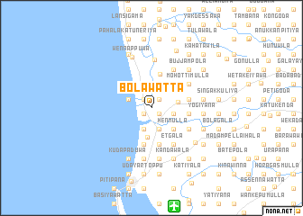 map of Bolawatta