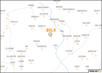 map of Bola