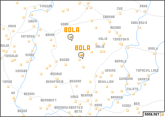 map of Bola