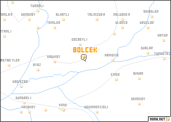 map of Bölcek