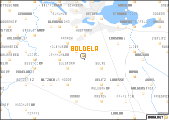 map of Boldela