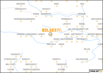 map of Boldeşti