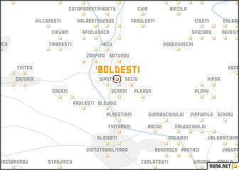 map of Boldeşti