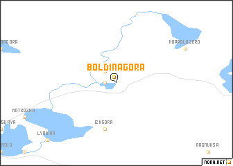 map of Boldina Gora