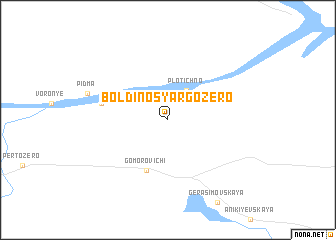 map of Boldino-Syargozero